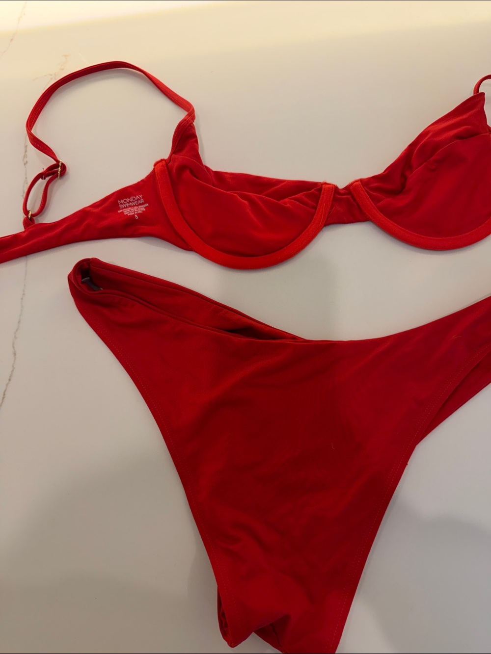 Monday Swimwear Red Underwire Bikini Set - Women Swim - Picture 4 of 4